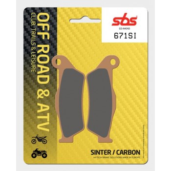 SBS - Plăcuțe frână 671SI Offroad Sinter
