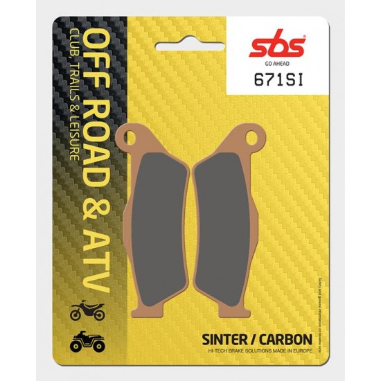 SBS - Plăcuțe frână 671SI Offroad Sinter SBS - Plăcuțe frână 671SI Offroad Sinter