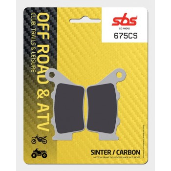 SBS - Plăcuțe frână 675CS Carbon Silver