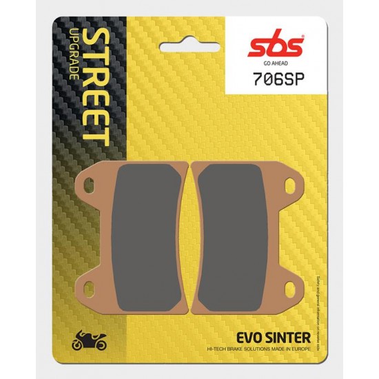 SBS - Plăcuțe frână 706SP EVO Sinter SBS - Plăcuțe frână 706SP EVO Sinter