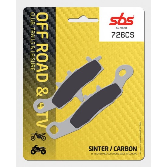 SBS - Plăcuțe frână 726CS Carbon Silver
