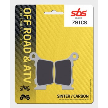 SBS - Plăcuțe frână 791CS Carbon Silver