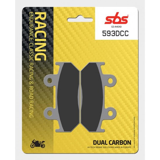 SBS - Plăcuțe frână RACING 593DCC Dual Carbon Classic