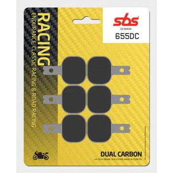 SBS - Plăcuțe frână RACING 655DC Dual Carbon