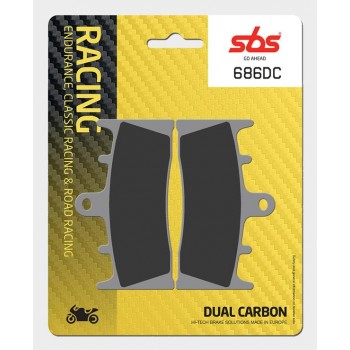SBS - Plăcuțe frână RACING 686DC Dual Carbon