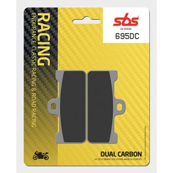 SBS - Plăcuțe frână RACING 695DC Dual Carbon