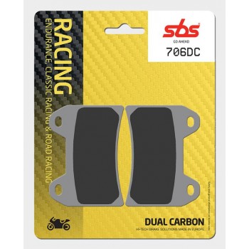 SBS - Plăcuțe frână RACING 706DC Dual Carbon