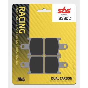 SBS - Plăcuțe frână RACING 838DC Dual Carbon