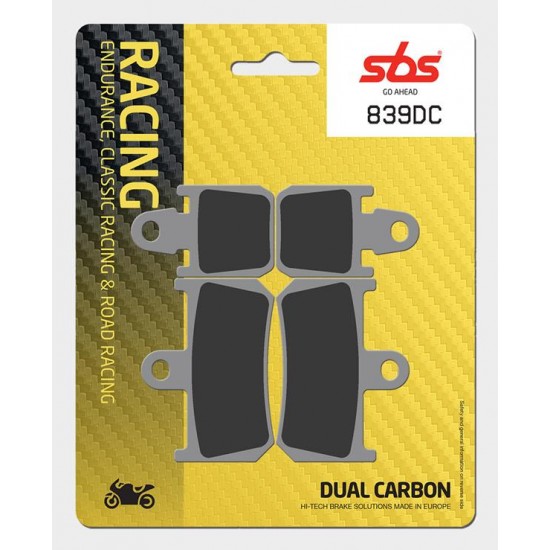 SBS - Plăcuțe frână RACING 839DC Dual Carbon