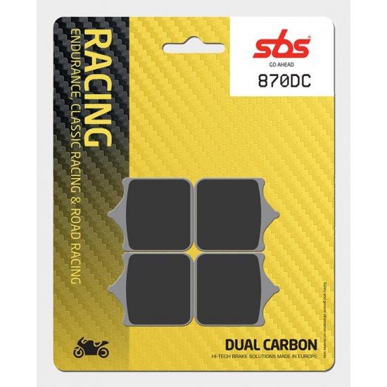 SBS - Plăcuțe frână RACING 870DC Dual Carbon