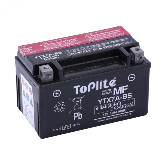 TOPLITE - Baterie fără întreținere YTX7A-BS TOPLITE - Baterie fără întreținere YTX7A-BS