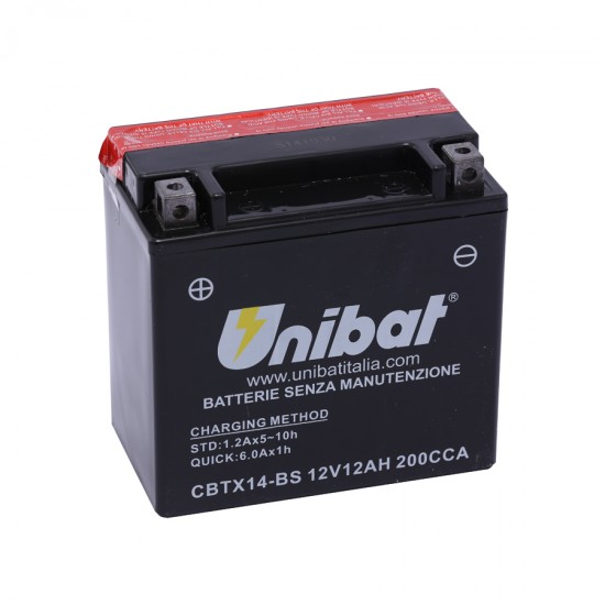 UNIBAT - Baterie fără întreținere CBTX14-BS (YTX14-BS)