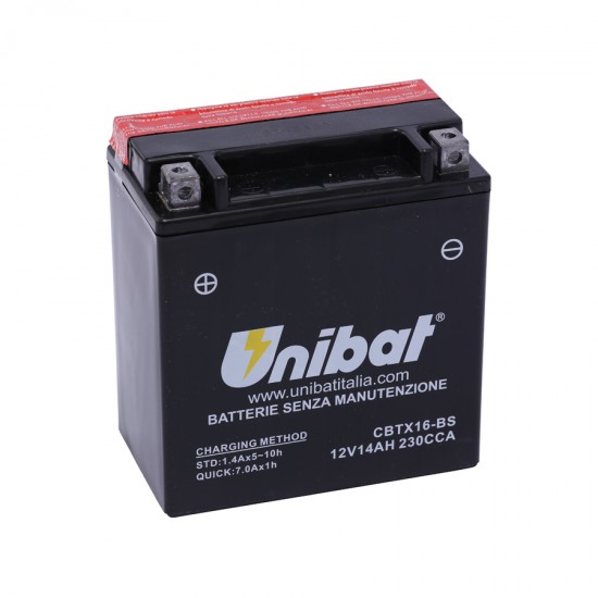UNIBAT - Baterie fără întreținere CBTX16-BS (YTX16-BS)