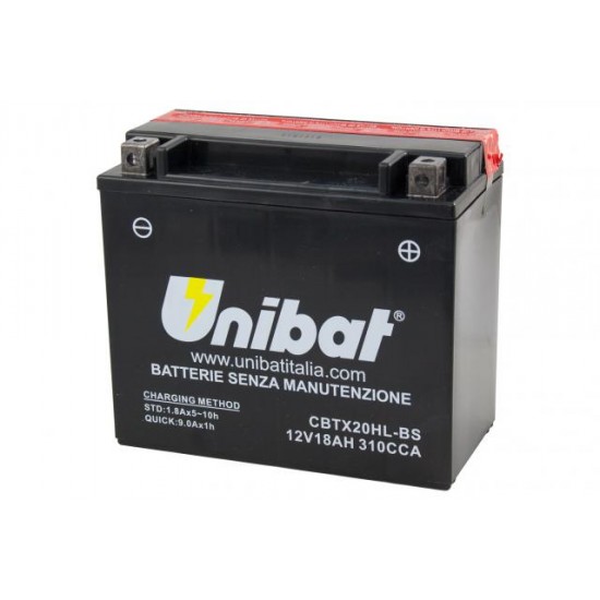 UNIBAT - Baterie fără întreținere CBTX20HL-BS (YTX20HL-BS)