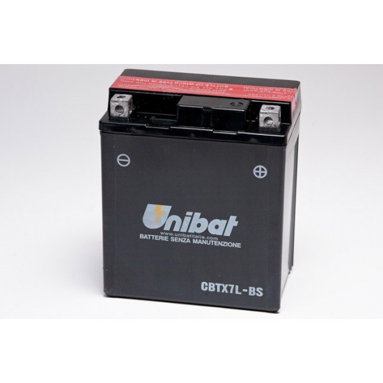 UNIBAT - Baterie fără întreținere CBTX7L-BS (YTX7L-BS) UNIBAT - Baterie fără întreținere CBTX7L-BS (YTX7L-BS)