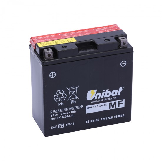 UNIBAT - Baterie fără întreținere CT14B-BS (YT14B-BS) UNIBAT - Baterie fără întreținere CT14B-BS (YT14B-BS)