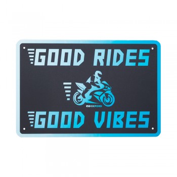 OXFORD - Plăcuță metalică decorativă - GOOD VIBES - 30x20cmx0.25mm