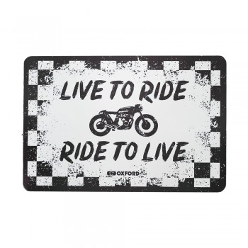 OXFORD - Plăcuță metalică decorativă - RIDE - 30x20cmx0.25mm