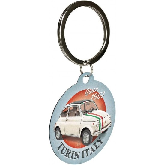 Breloc Metalic - Fiat 500 Turin