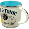 Cană ceramică 330 ml - Gin & Tonic Served Cold - Gin Tonic Servit Rece
