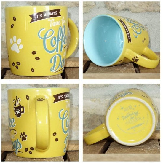 Cană ceramică 330ml - Coffee And Dogs - Cafea și Catei