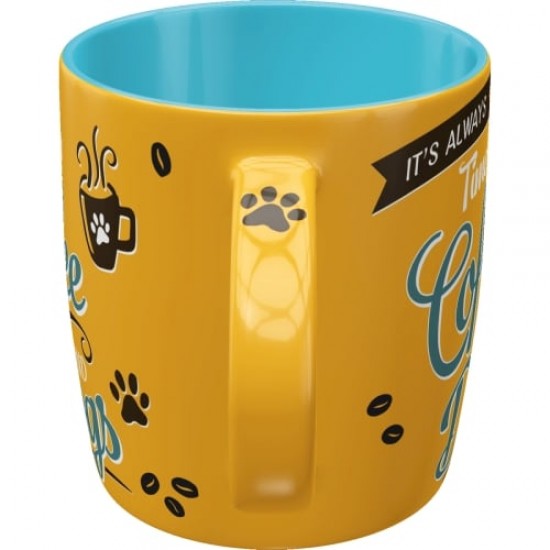 Cană ceramică 330ml - Coffee And Dogs - Cafea și Catei