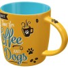 Cană ceramică 330ml - Coffee And Dogs - Cafea și Catei