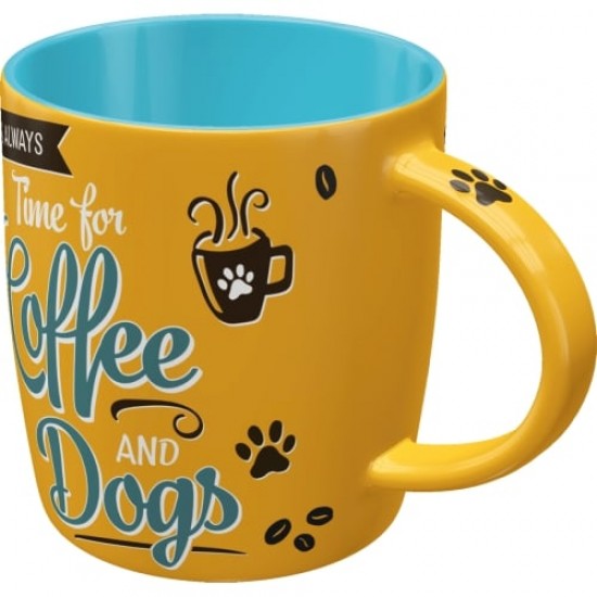 Cană ceramică 330ml - Coffee And Dogs - Cafea și Catei