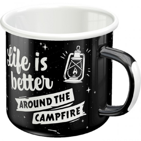 Cană email - Life Is Better Around The Campfire - Viata E Mai Bun în Jurul Focului de Tabara