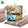 Cană ceramică 330ml - Volkswagen Bulli - Let's get lost - Hai să rătăcim