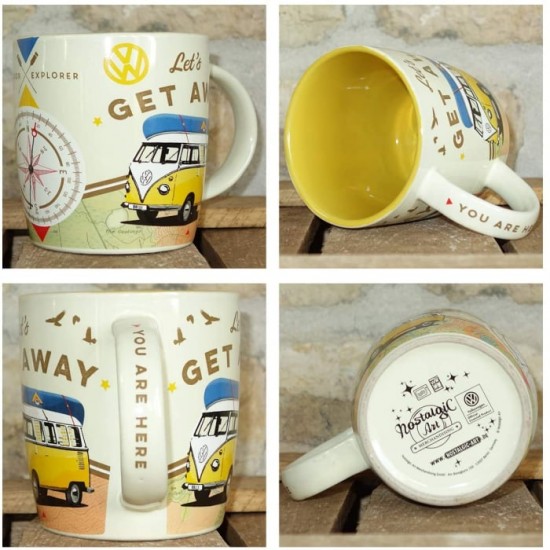 Cană ceramică 330ml - Volkswagen Let's get away