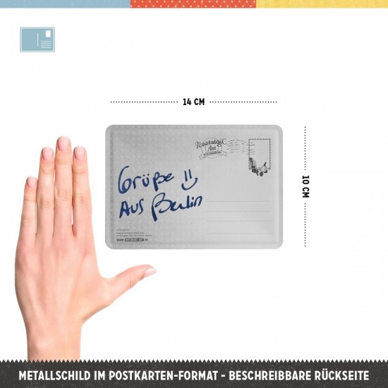 Carte Poștală metalică - Bbq Rules - Reguli pentru Gratar