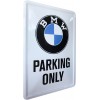 Carte Poștală metalică - BMW - Parking Only - Parcare Doar pentru BMW