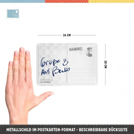 Carte Poștală metalică - Haribo Happy Bearsday - la Multi Ani Ursule