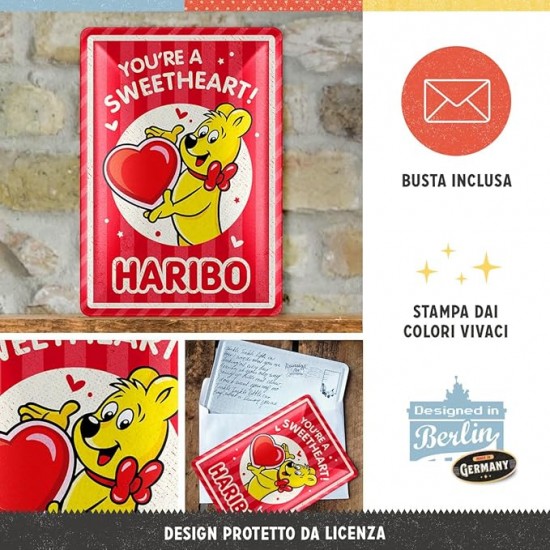 Carte Poștală metalică - Haribo Sweetheart