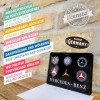 Carte Poștală metalică - Mercedes-Benz Logo Evolution - Evolutia Siglei Mercedes-Benz Carte Poștală metalică - Mercedes-Benz Logo Evolution - Evolutia Siglei Mercedes-Benz