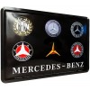 Carte Poștală metalică - Mercedes-Benz Logo Evolution - Evolutia Siglei Mercedes-Benz Carte Poștală metalică - Mercedes-Benz Logo Evolution - Evolutia Siglei Mercedes-Benz