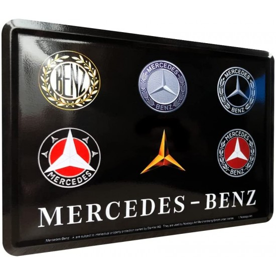 Carte Poștală metalică - Mercedes-Benz Logo Evolution - Evolutia Siglei Mercedes-Benz Carte Poștală metalică - Mercedes-Benz Logo Evolution - Evolutia Siglei Mercedes-Benz