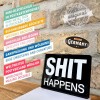 Carte Poștală metalică - Shit Happens - Se Mai Intampla