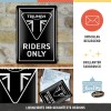 Carte Poștală metalică - Triumph Riders Only - Doar Soferi de Triumph