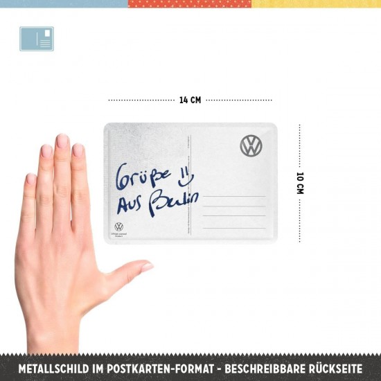 Carte Poștală metalică - Vw Golf Gti 1976