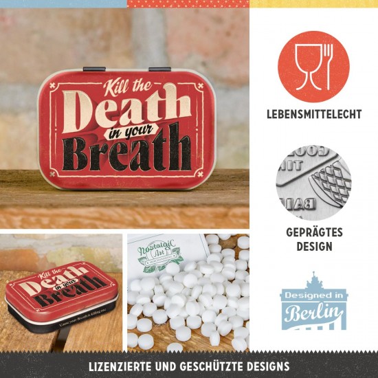 Cutie metalică de buzunar - Death în Your Breath
