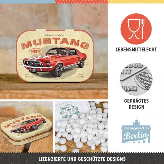 Cutie metalică de buzunar - Ford Mustang - Gt 1967 Rosu