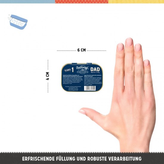 Cutie metalică de buzunar - Number 1 Dad - Tatal Numarul 1