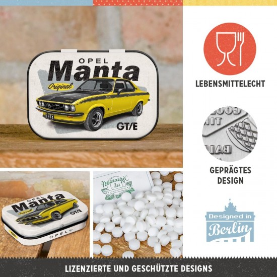 Cutie metalică de buzunar - Opel - Manta Gt/E