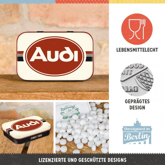 Cutie metalică de buzunar - XL Audi Logo