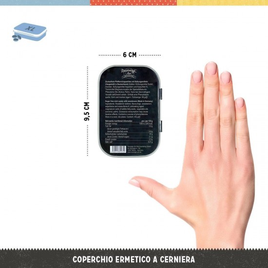 Cutie metalică de buzunar - XL Mercedes-Benz Logo Negru și Argintiu