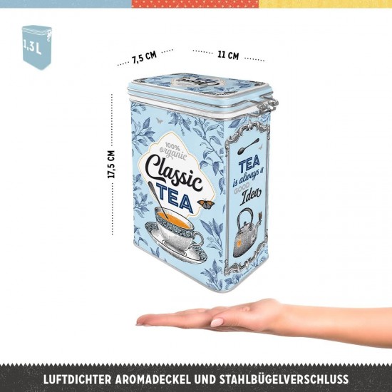 Cutie metalică etanșă - Classic Tea - Ceai Clasic