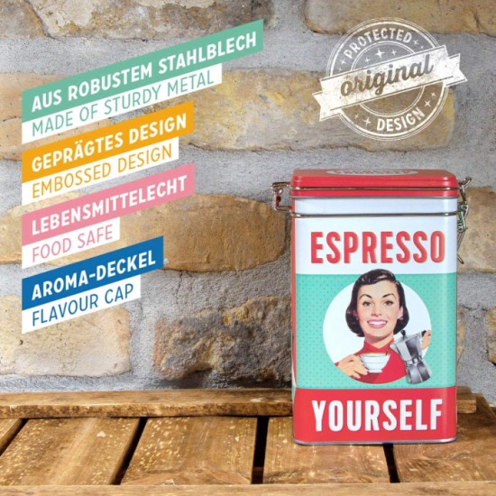 Cutie metalică etanșă - Espresso Yourself - Fa - Ti Un Esspresso