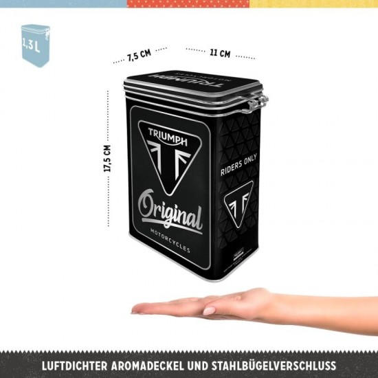 Cutie metalică etanșă - Triumph Motociclete Autentice